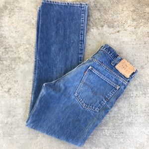 Classic Levi's High Waist Flared Denim Mom Jeans